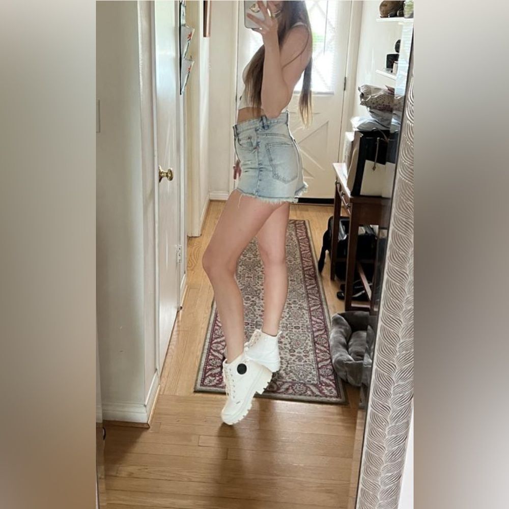 Free People x PALLADIUM BOOT sneaker Pallabase  twill star white  8. New - Picture 4 of 6